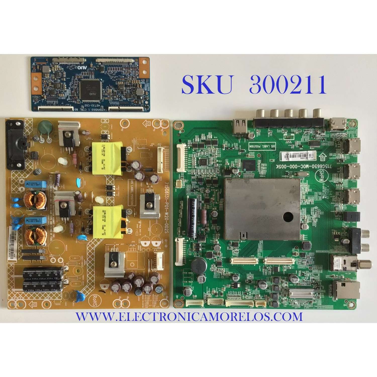 KIT DE TARJETAS PARA TV VIZIO / MAIN XECB02K017 / 715G6650-M0C-000-005K / FUENTE ADTVD3010AB8 / 715G6131-P01-W20-002S / T-CON 5542T36C02 / T420HVD03.1 / PANEL TPT420H2-HVN07 REV.S470A / MODELO M422I-B1 LTMWPWBQ